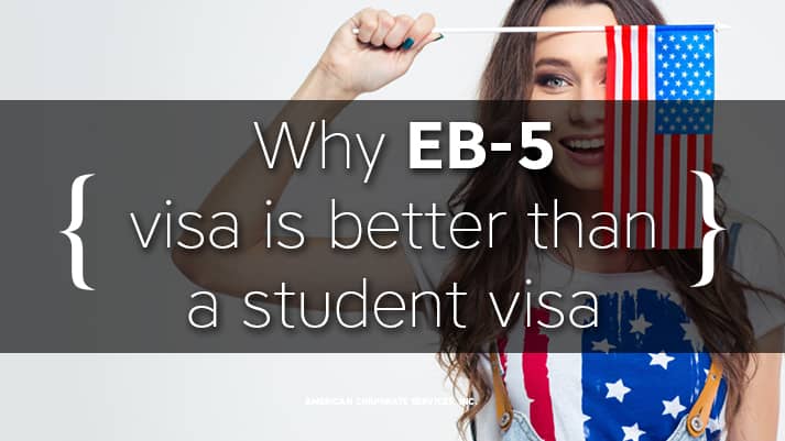 Study in USA. Why EB-5 visa is better than a student visa