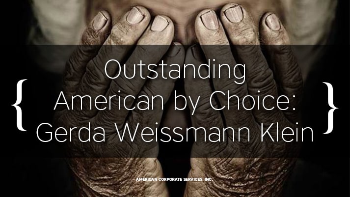 Gerda Weissmann Klein Founder Citizenship Counts; Holocaust Survivor; Author