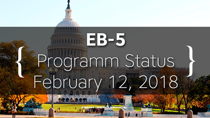 EB-5 Status As of February 12, 2018