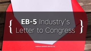 EB-5 Industry’s Letter to Congress