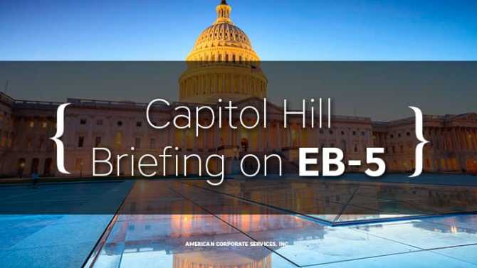 Capitol Hill Briefing on EB-5