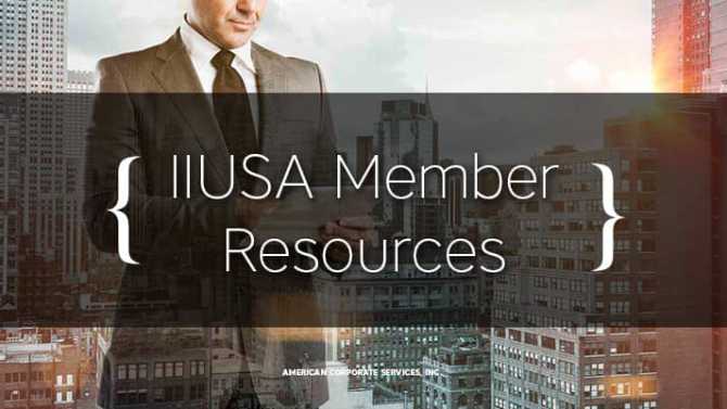 IIUSA Member Resources