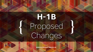 H-1B Changes – What’s Going to Happen?