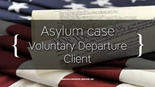 Asylum Case: Voluntary Departure Client