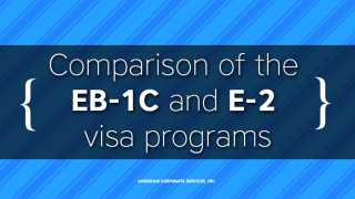 Comparison of Chinese &amp; Russian Investor Immigration via the EB-1C and E-2 Visa